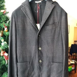 Wool/Cashmere Plaid Sportcoat BOGLIOLI NEW w/tags
